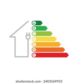 House Energy Efficiency Icon Vector Design.