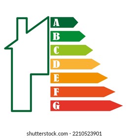 house energy saving. Ecology concept. Vector illustration. Stock image.