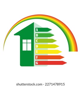 House energy saving. Vector illustration.