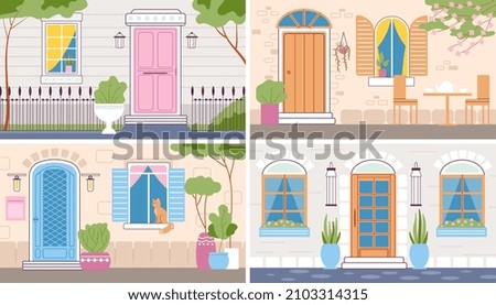 Similar – Image, Stock Photo House in front of the mountain