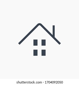 Icono minimalista de vectores de la línea de propiedad. Símbolo de apartamento. Icono de silueta doméstica para el diseño web. Icono de hogar plano moderno para el diseño de aplicaciones. Signo de estado de construcción iconos lineales planos mínimos
