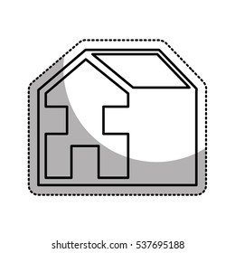 house esterior isolated icon vector illustration design