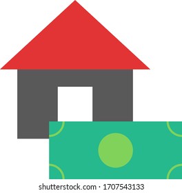 house expense vector illustration icon flat design