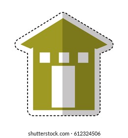 house exterior isolated icon