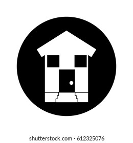 house exterior isolated icon