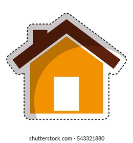 house exterior isolated icon vector illustration design