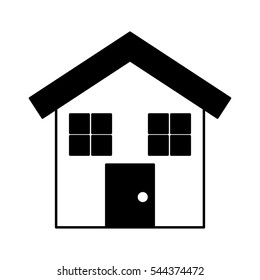 house exterior isolated icon vector illustration design
