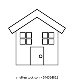 house exterior isolated icon vector illustration design