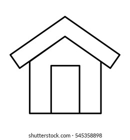 house exterior isolated icon vector illustration design