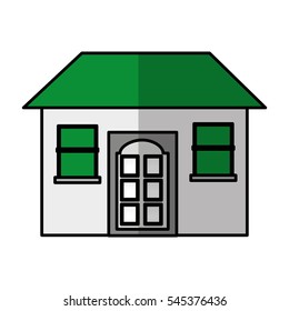 house exterior isolated icon vector illustration design