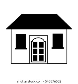 house exterior isolated icon vector illustration design