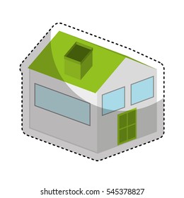 house exterior isolated icon vector illustration design