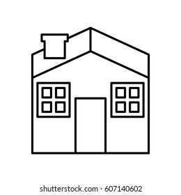 house exterior isolated icon vector illustration design