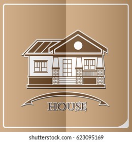 house exterior isolated icon vector illustration design
