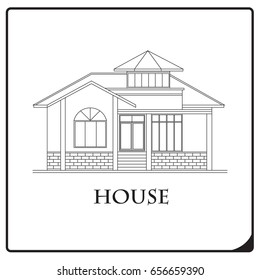 house exterior isolated icon vector illustration design