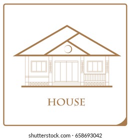 house exterior isolated icon vector illustration design