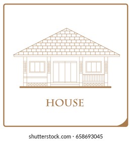 house exterior isolated icon vector illustration design