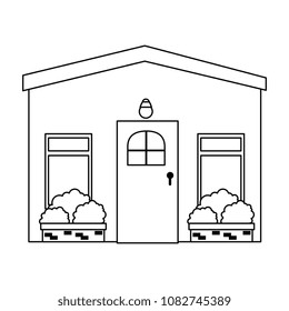 house facade front icon