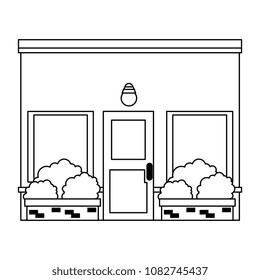 house facade front icon