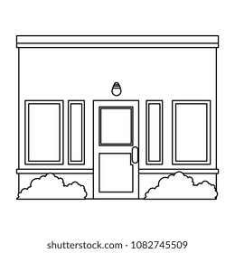 house facade front icon