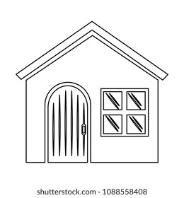house facade front icon