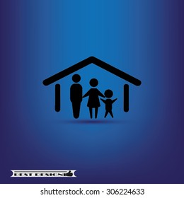 house  and family