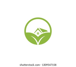 House farm leaf logo