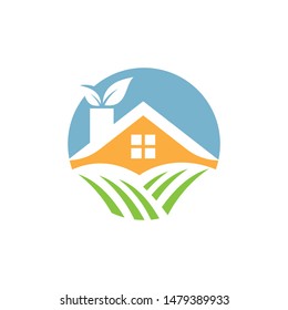 house farm  vector illustration design template