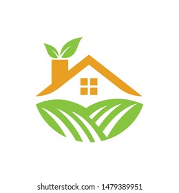 house farm  vector illustration design template