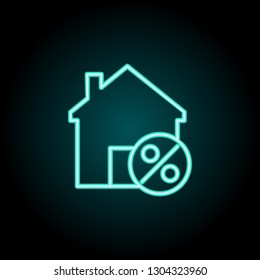 house favorite icon. Elements of Bulding Landmarks in neon style icons. Simple icon for websites, web design, mobile app, info graphics