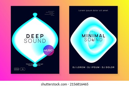 House Fest. Abstract Pattern For Magazine Shape. Trendy Trance Banner. Club And Show Vector. Bright Art For Cover. Turquoise And White House Fest