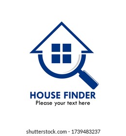 House finder logo design template illustration