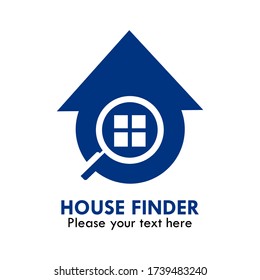 House finder logo design template illustration