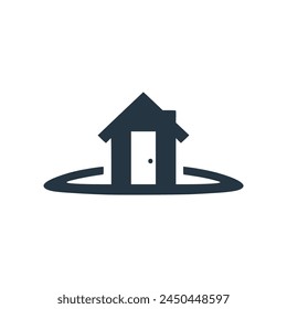 house finder real estate sale logo vector illustration template design