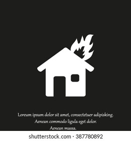 House fire icon