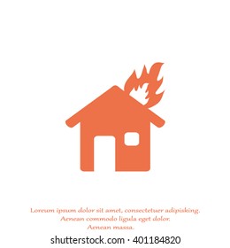 House fire icon