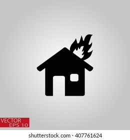 House fire icon