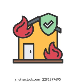 house fire icon for your website, mobile, presentation, and logo design.