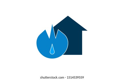 House fire insurance icon vector image
