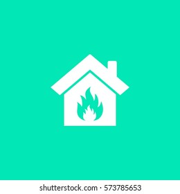 house fire vector