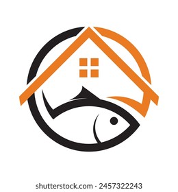 Haus und Fisch Logo Design
