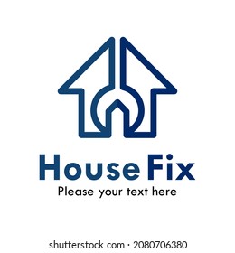 House fix logo template illustration