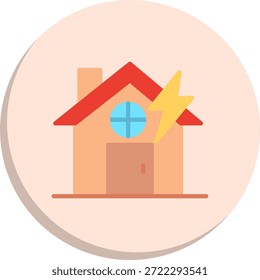 Icono de estilo de círculo plano
