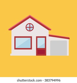 house In flat design