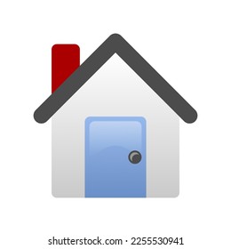 House flat icon design vector illustration