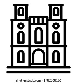 House Flat Icon Isolated On White Background