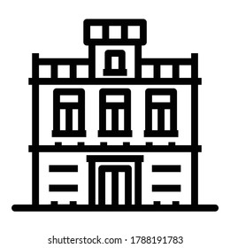 Icono plano de la casa aislado en fondo blanco