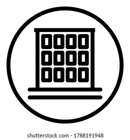 House Flat Icon Isolated On White Background