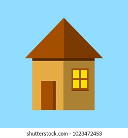 House flat icon. flat style vector illustration EPS