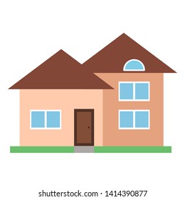 House flat icon. flat style vector illustration - Vector